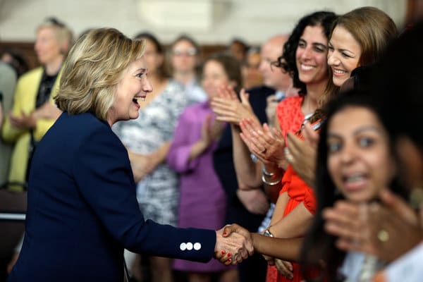 Hillary Clinton at a symposium at Bryn Mawr College on 7/9/13